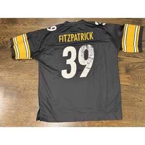 Pro Line Pittsburgh Steelers NFL Fitzpatrick #39 Black Jersey Men Size XL
